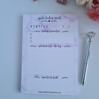 Tear Off- Daily Purple