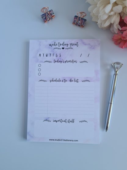 Tear Off- Daily Purple