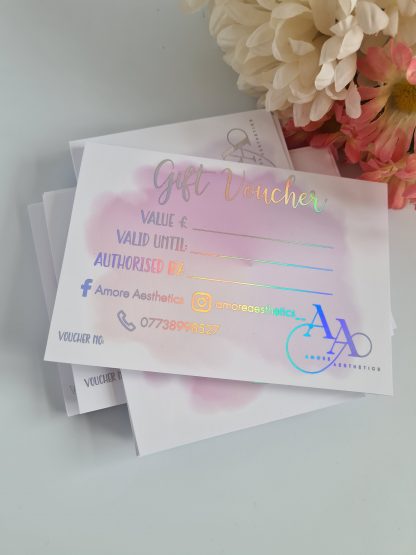 Foiled Gift Voucher Cards - Image 3