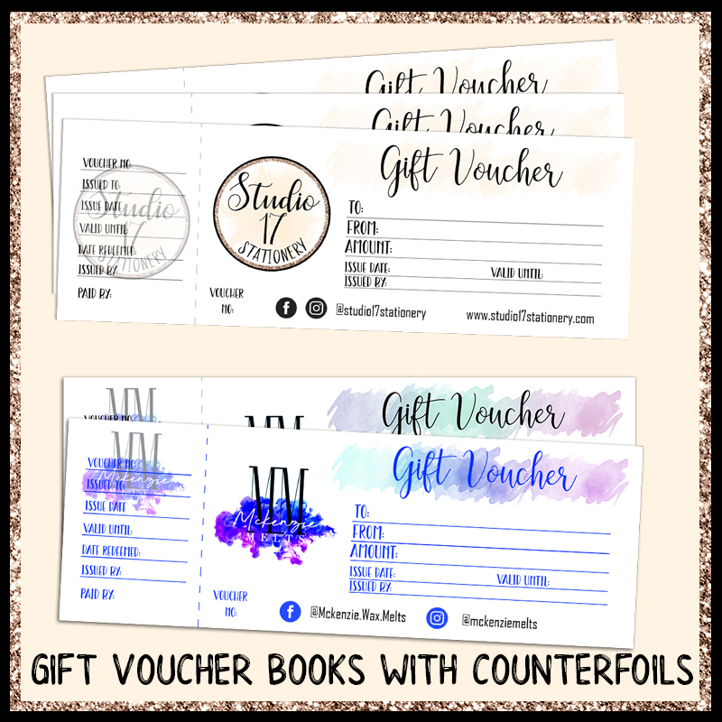 Gift voucher booklet printing