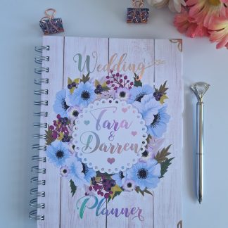 Wedding Book - Floral Blue Wreath