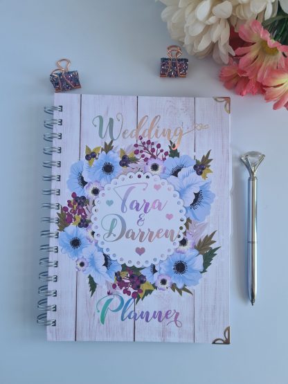 Wedding Book - Floral Blue Wreath