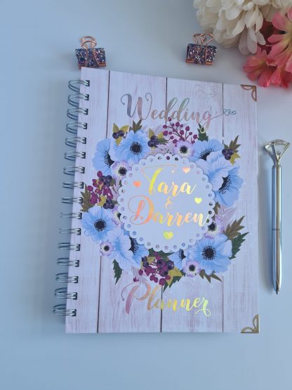 Wedding Book - Floral Blue Wreath - Image 3