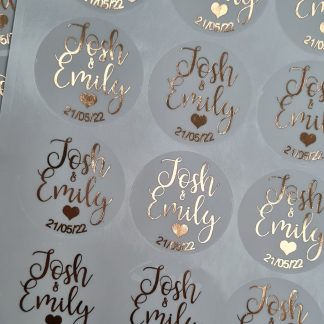 Wedding Stickers - Fancy Name