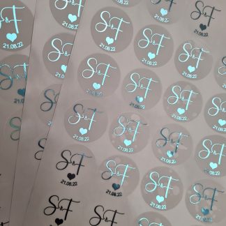 Wedding Stickers - Fancy Initials