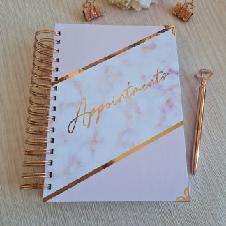 Diagonal Pink Daily Apt Book