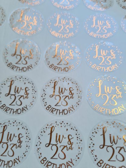 Age with confetti