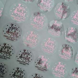 Wedding Stickers - Love is Sweet