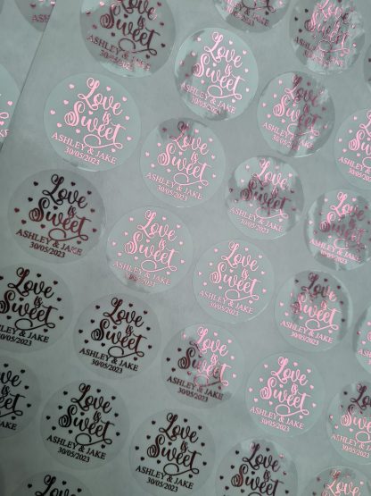Wedding Stickers - Love is Sweet