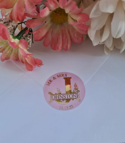 Wedding Stickers - Monogram