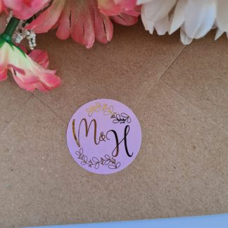 Wedding Stickers - Floral Side