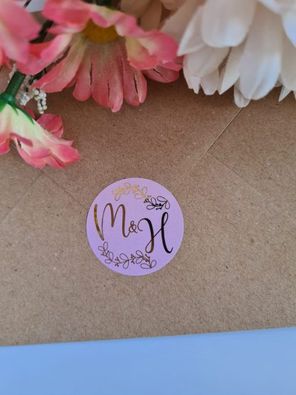 Wedding Stickers - Floral Side