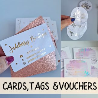 Cards, Tags & Vouchers