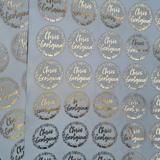 Wedding Stickers - Confetti Design