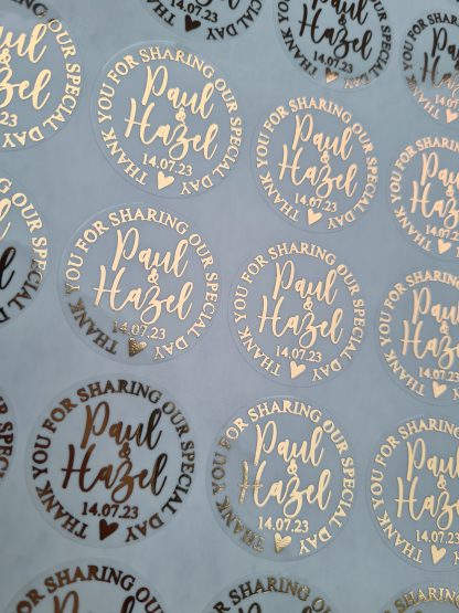 Wedding Stickers - Thank you