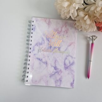 Pink Marble Weekly Apt Book