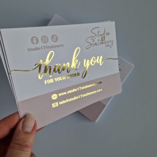 Foiled Thank You Cards