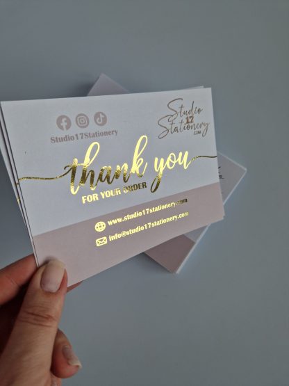 Foiled Thank You Cards