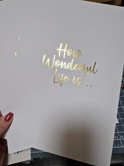 Foiled Print