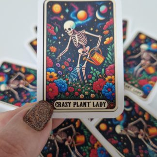 Vinyl Sticker Plant Lady