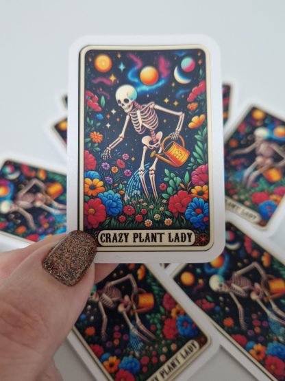 Vinyl Sticker Plant Lady