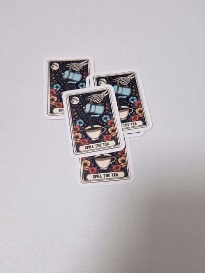 Vinyl Sticker Spill Tea - Image 2