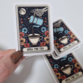 Vinyl Sticker Spill Tea