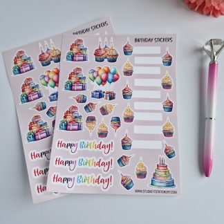 Birthday Sticker sheet