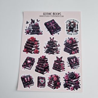 Gothic Book Sticker Sheet