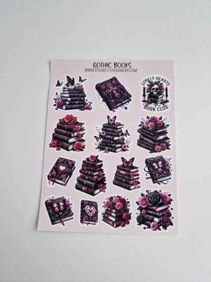 Gothic Book Sticker Sheet