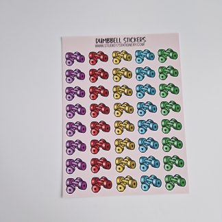 Dumbbell Sticker Sheet