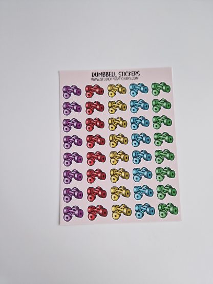 Dumbbell Sticker Sheet