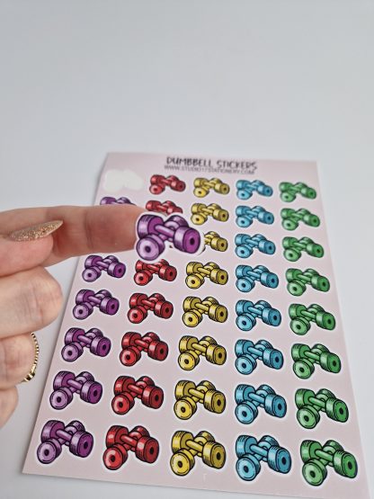 Dumbbell Sticker Sheet - Image 2