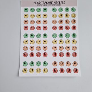 Moody faces Sticker Sheet