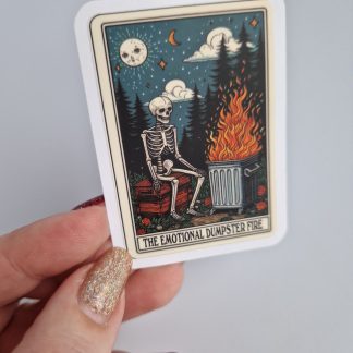 Vinyl Sticker Dumpster Fire