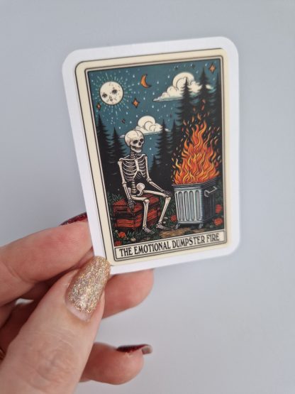 Vinyl Sticker Dumpster Fire