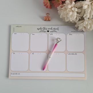 A4 Rainbow Weekly Planner