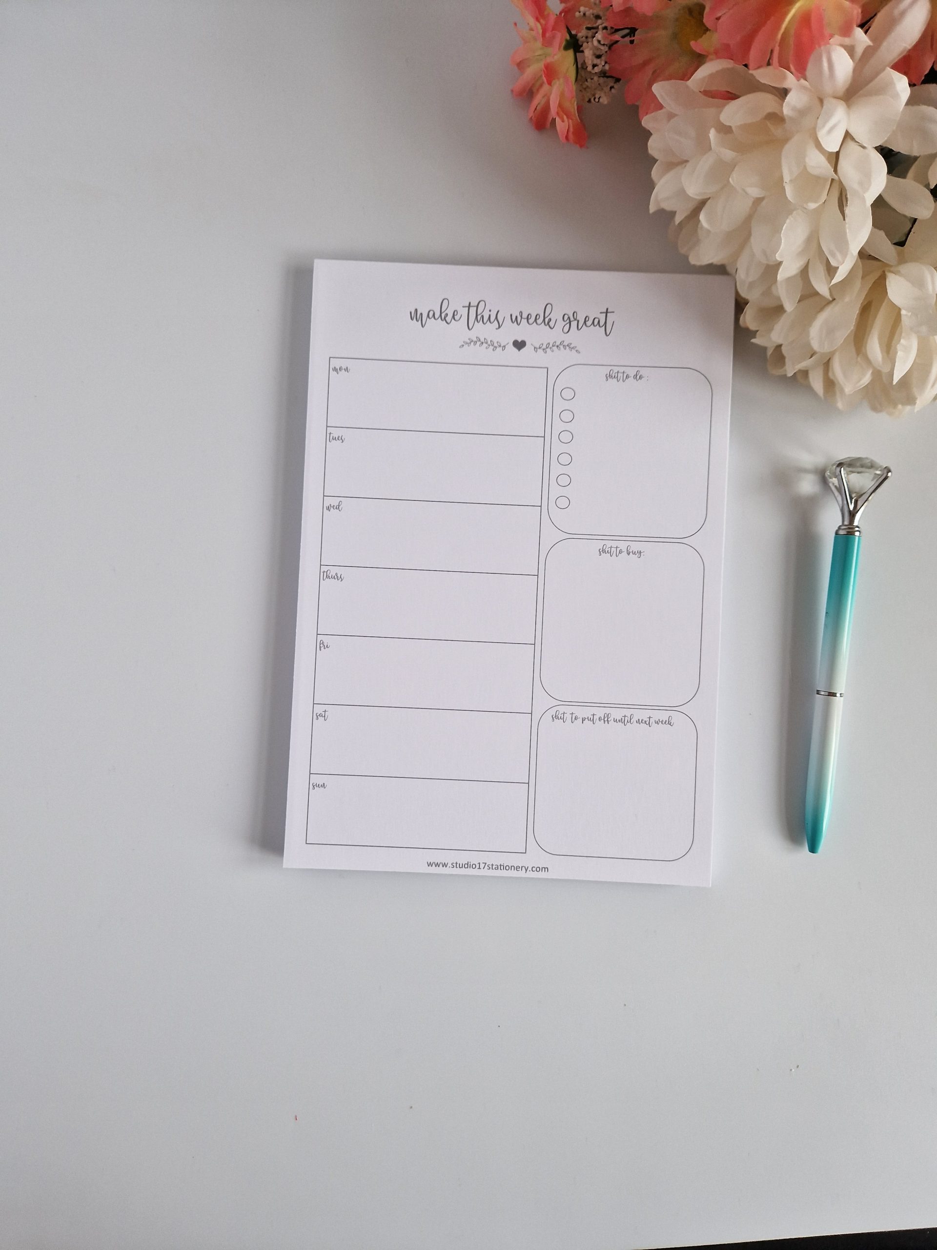 A5 Weekly Planner